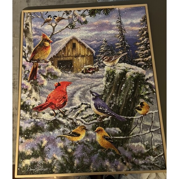 1000 Piece Puzzle "Frosty Morning Song" Springbok 24 x 30 - Picture 3 of 4